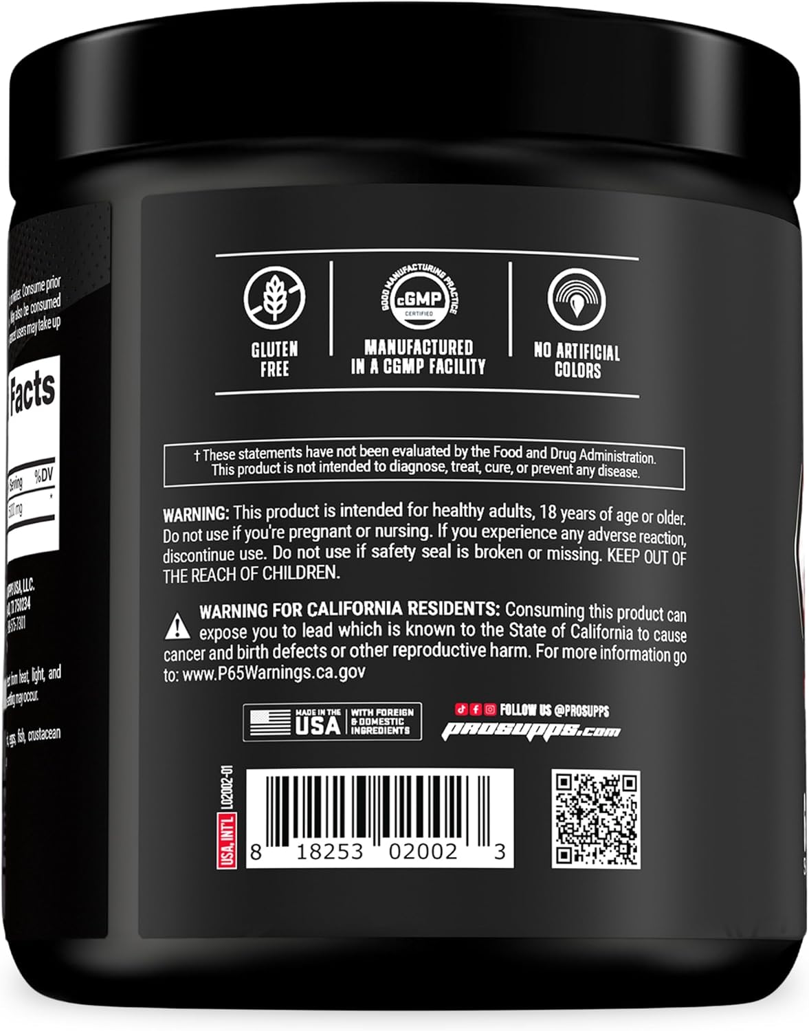 PROSUPPS Hyde Signature Sustained Pre-Workout, Blue Razz, 30-Servings and Creatine 300 Bundle