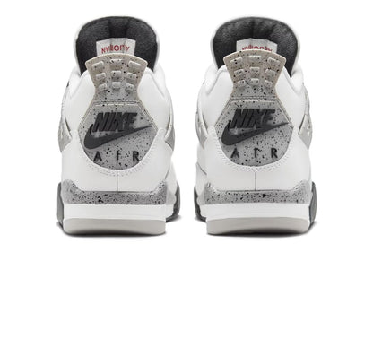 Nike Mens Air Jordan 4 Retro Running, SUMMIT WHITE/FIRE RED-CEMENT GREY-BLACK, 8 UK (9 US)
