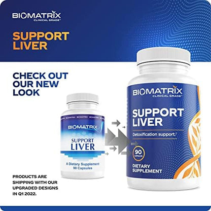 BioMatrix Liver Cleanse Detox & Repair, Artichoke Extract Liver Health Formula, Liver Supplement with Milk Thistle, Taurine, Methionine | 1+ Month Supply for Men and Women