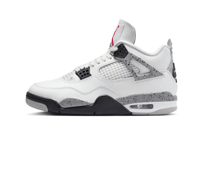 Nike Mens Air Jordan 4 Retro Running, SUMMIT WHITE/FIRE RED-CEMENT GREY-BLACK, 8 UK (9 US)