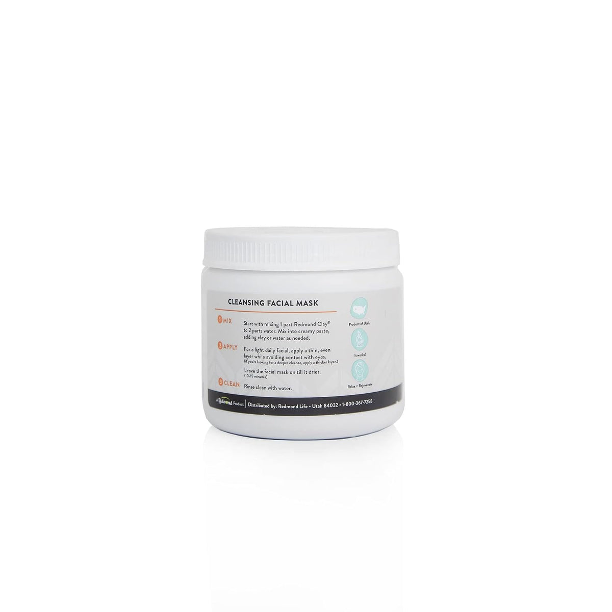 REDMOND Clay - Bentonite Clay of 1000 Uses, Soothing Facial Mask, 10 Ounce (1 Pack)