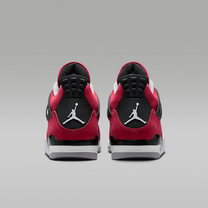 Air Jordan 4 Retro Men's Shoes (Fire Red/Black/Cement Gray/White) Size 7