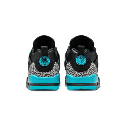 NIKE Jordan Spizike Low Men's Trainers Sneakers, Black Wolf Grey Gamma Blue, 12 US
