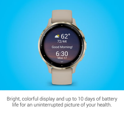 Garmin Venu® 3S, Premium Fitness Smartwatch, 41mm, French Gray