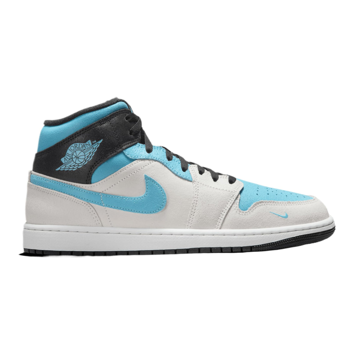 Jordan Air 1 Mid Se - Men's (Summit White/Blue Chill/Anthracite) Size 9