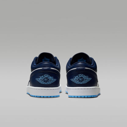 Air Jordan 1 Low Men's Shoes (Midnight Navy/White/University Blue) Size 10