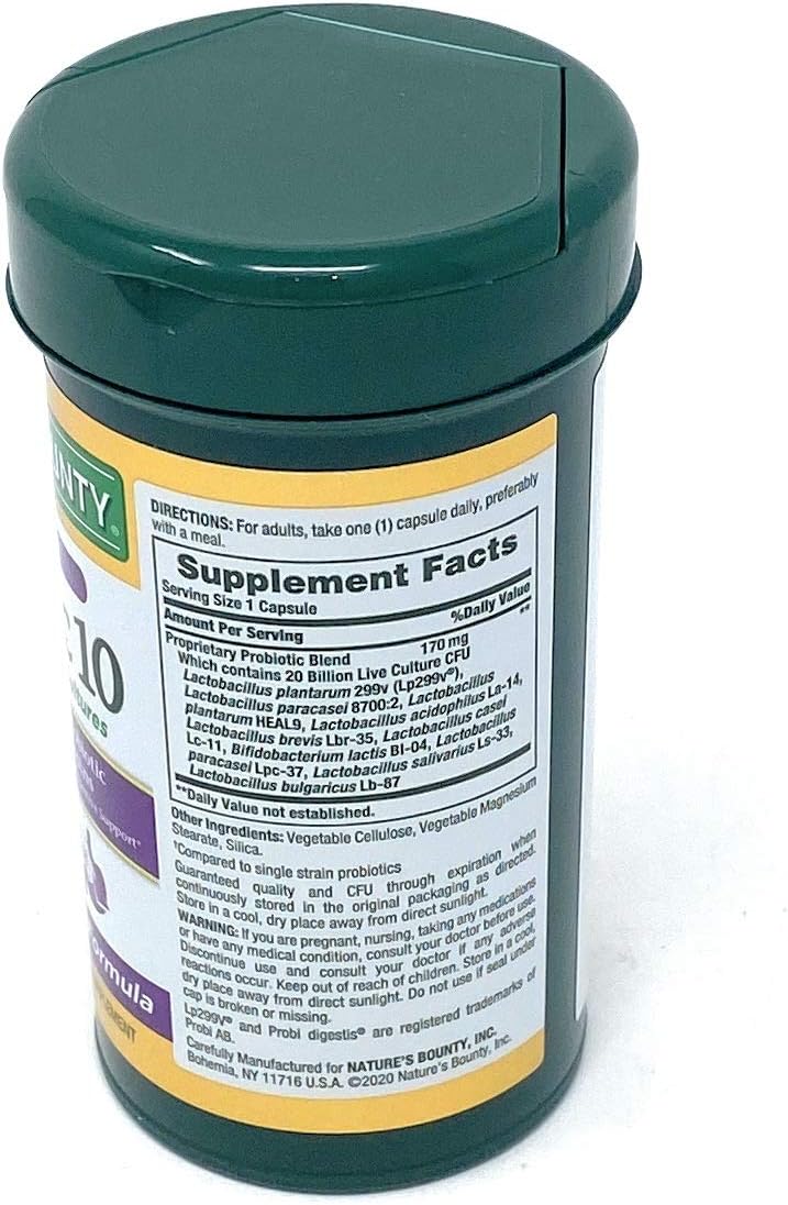 Nature's Bounty Ultra Strength Probiotic 10, 70 Capsules