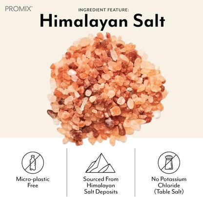 ProMix Nutrition Electrolytes Powder Hydration Packets | Himalayan Pink Salt, Magnesium, Potassium, Vitamin C | Sugar Free - 30 Count