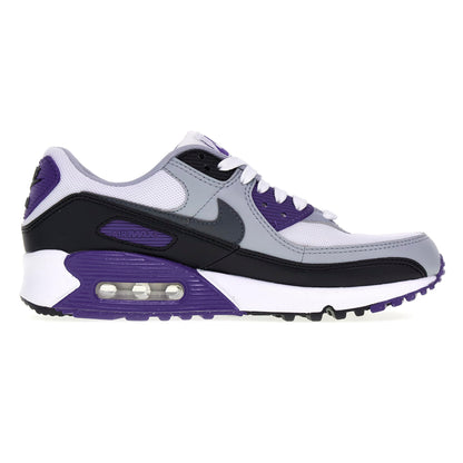 Nike Air Max 90 Women's Sneaker, White Iron Grey Black Wolf Grey, 9.5 US