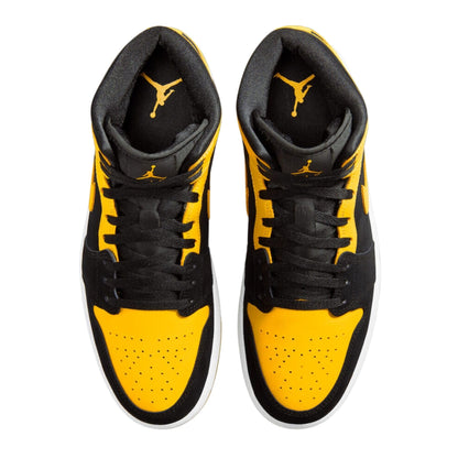 Men's Jordan 1 Mid SE Black/Varsity Maize-White (HJ6654 071) - 11
