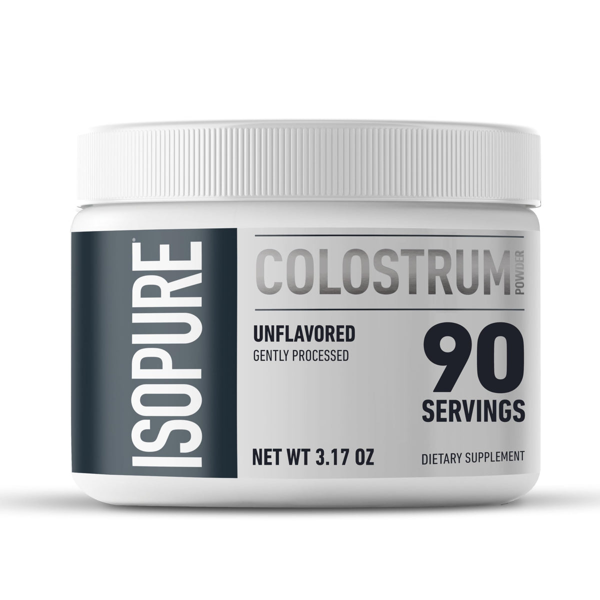 Isopure Bovine Colostrum Supplement Powder, Gently Processed, 90 Servings