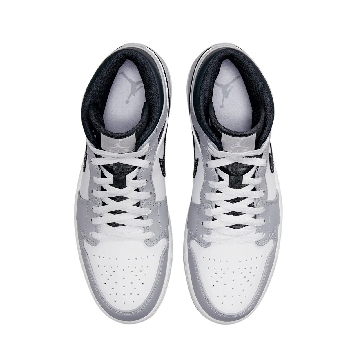 Nike Jordan Mens Air 1 Mid 554724 078 Light Smoke Grey 2.0 - Size 11