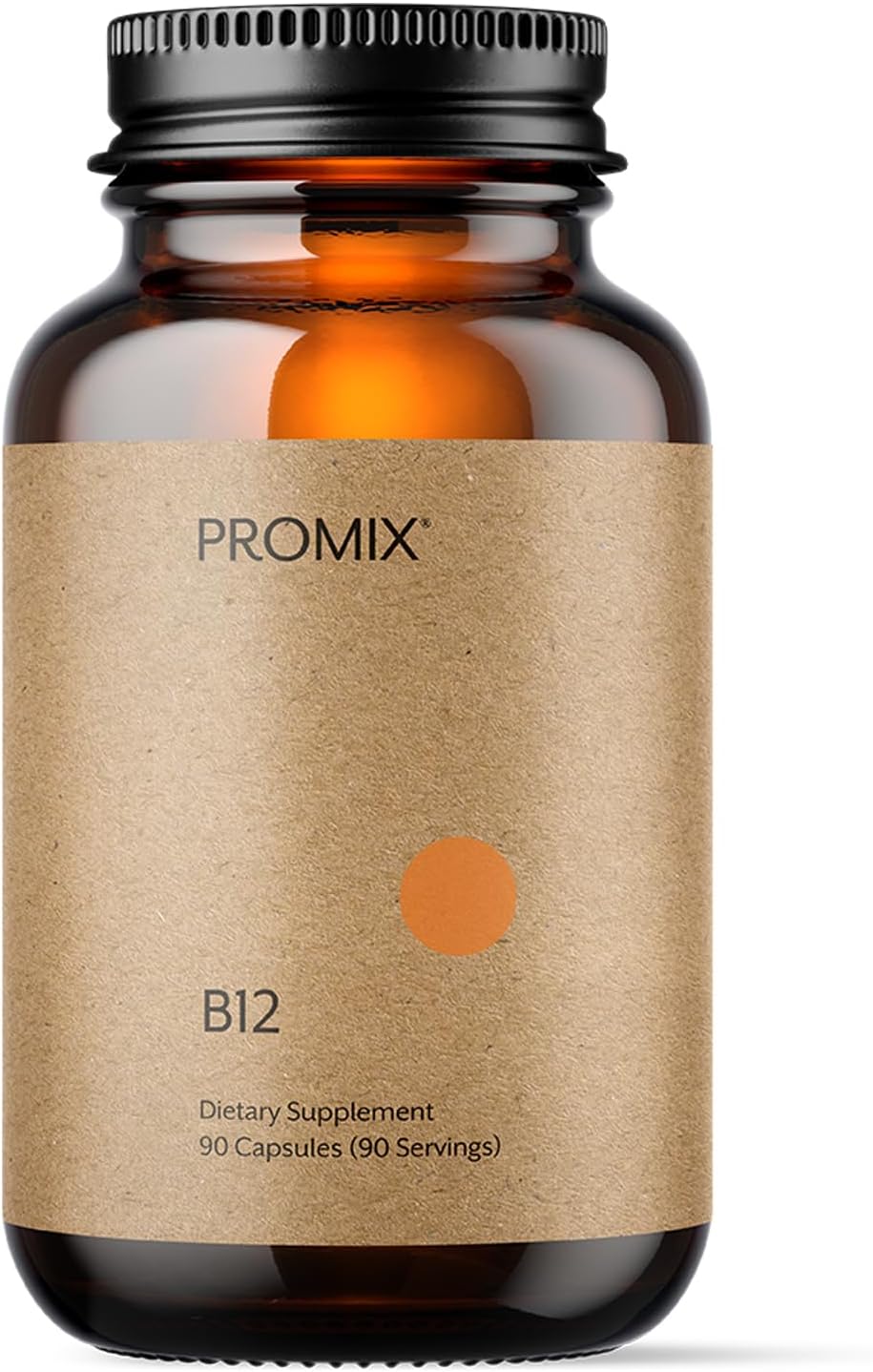 Promix Nutrition Vitamin B12 Supplement - 1000mcg as Methylcobalamin - Gut friendly - 90 count