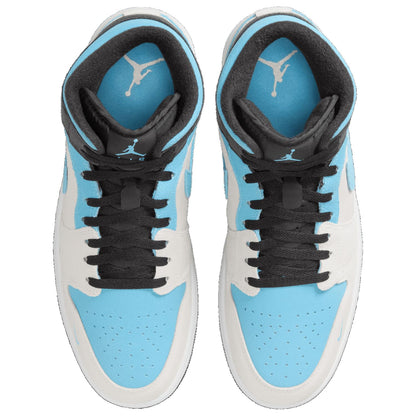 Jordan Air 1 Mid Se - Men's (Summit White/Blue Chill/Anthracite) Size 9