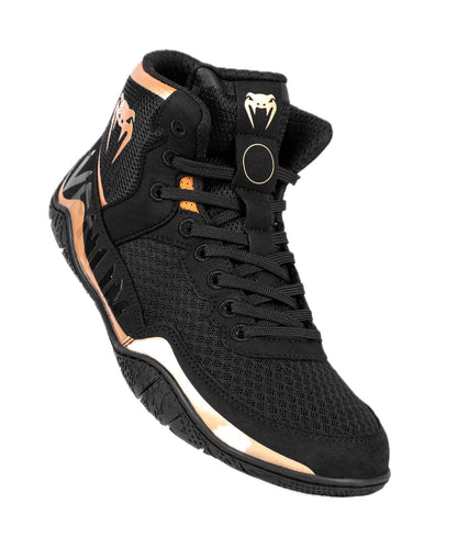 Venum Men's Women's Wrestling Boxing Elite Shoe - Black/Bronze