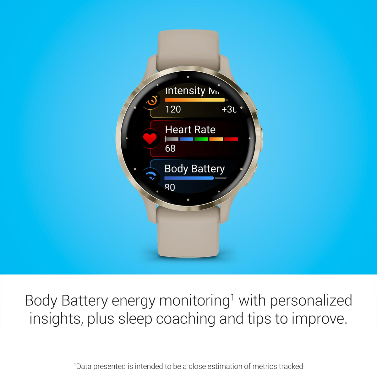 Garmin Venu® 3S, Premium Fitness Smartwatch, 41mm, French Gray