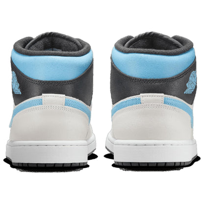 Jordan Air 1 Mid Se - Men's (Summit White/Blue Chill/Anthracite) Size 9