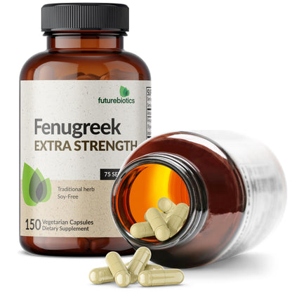 Futurebiotics Fenugreek Extra Strength Supports Overall Good Health & Well-Being, Non-GMO, 150 Vegetarian Capsules