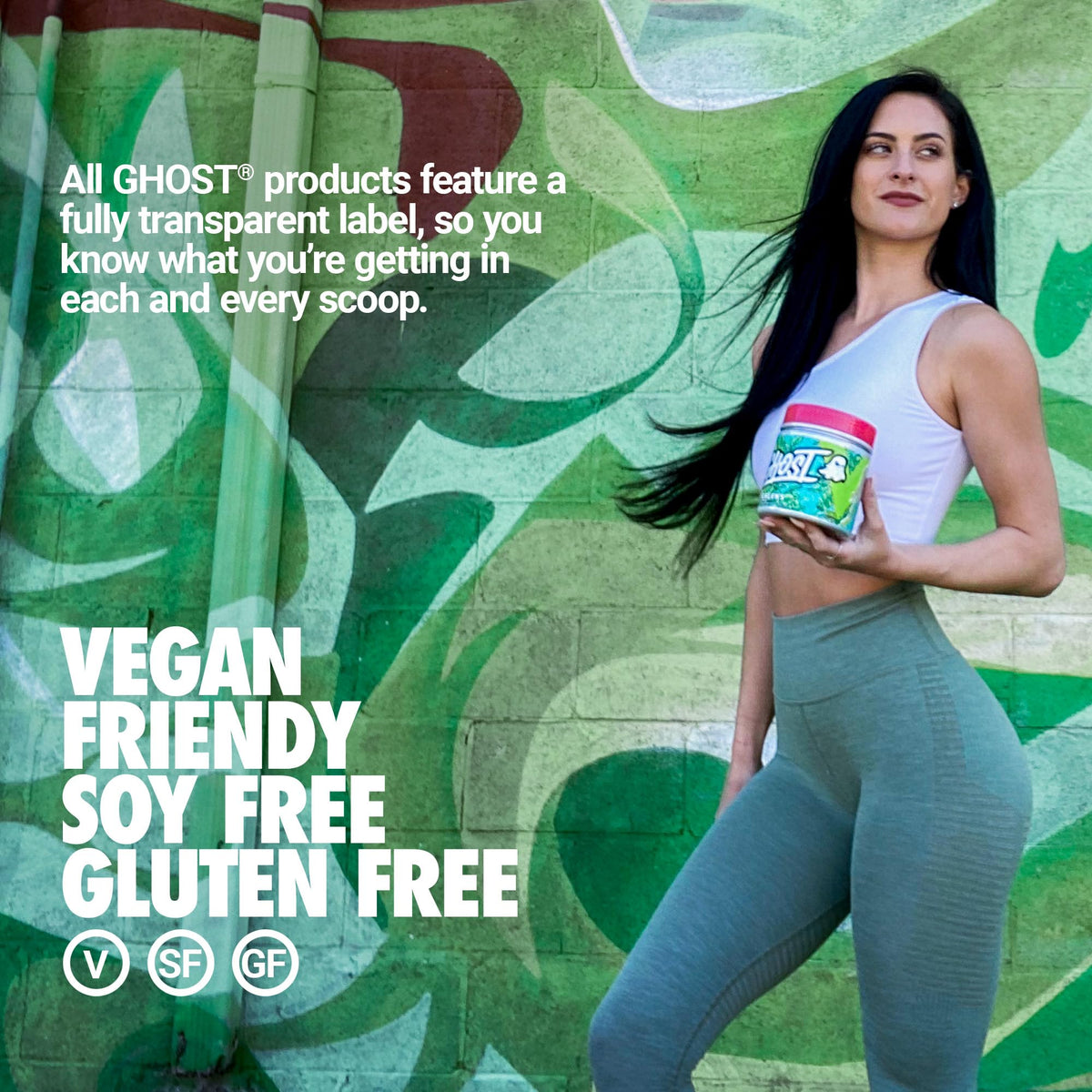 GHOST Greens Powder, Guava Berry - 30 Servings - 19 Superfood Greens & Reds Powder, Fruits, Vegetables, Spirulina, & Chlorella, Prebiotics, 10 Billion CFU Probiotic & Digestive Enzymes - Gluten-Free