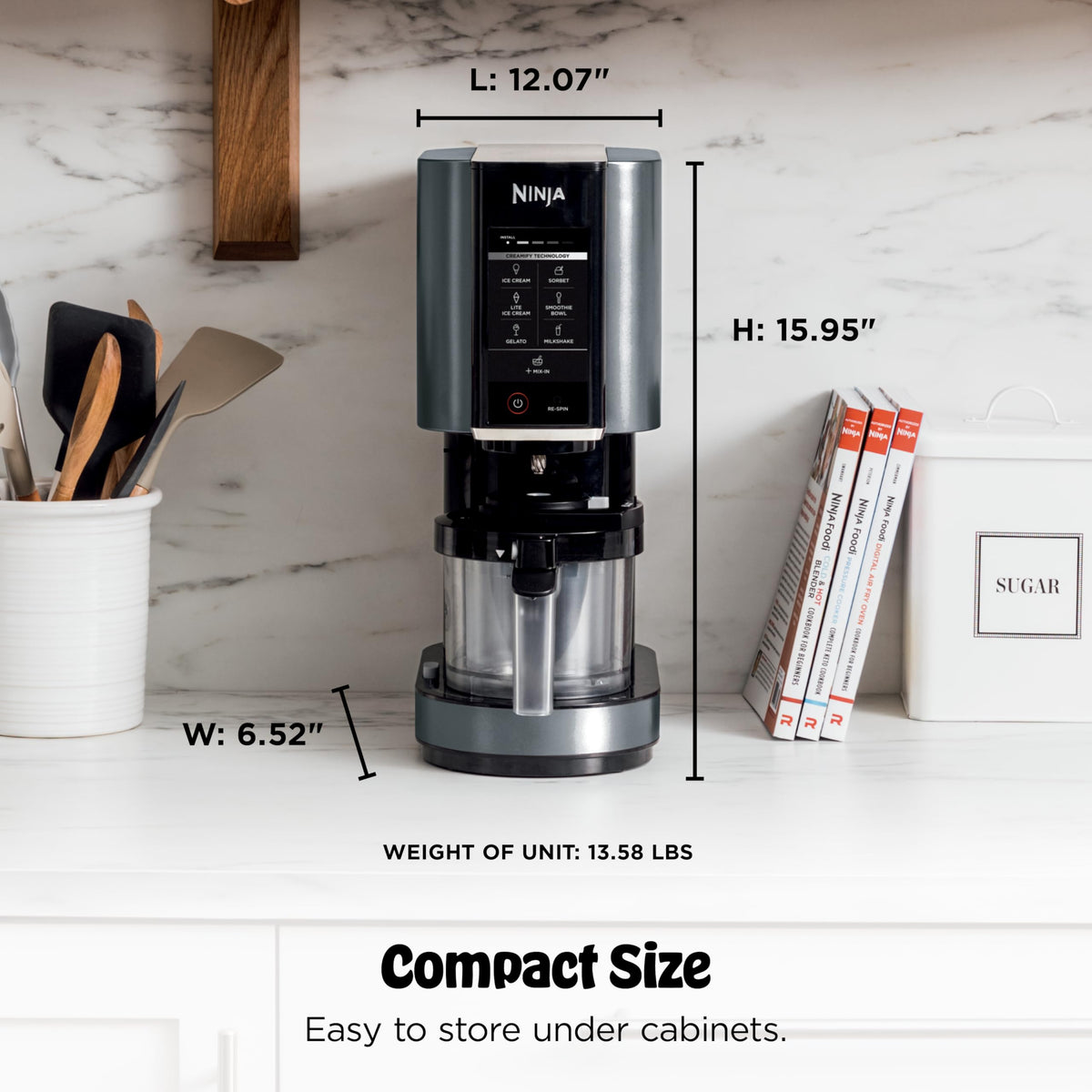 Ninja® CREAMi® 7-in-1 Ice Cream Maker, Ice Cream, Gelato & more, NC299AMZ