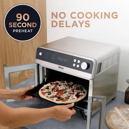 Ninja French Door Premier Air Fry Oven with Cutting Board, Steel, FO103