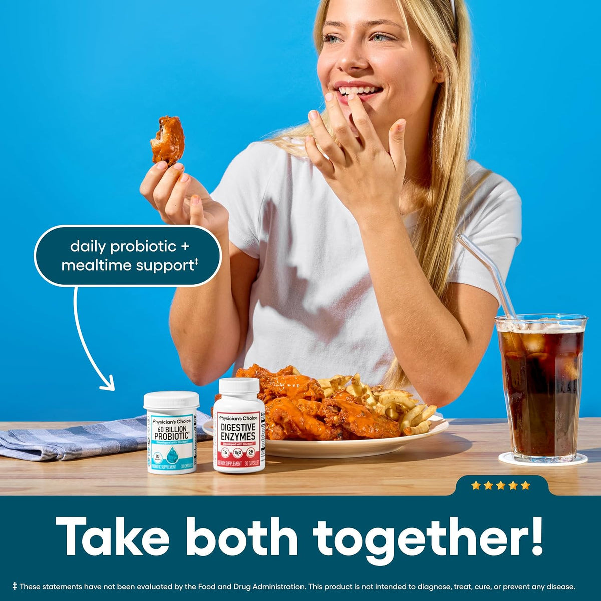 Physician's CHOICE - Optimal Gut Health Bundle: 60 Billion Probiotics + Digestive Enzymes for Digestive Comfort and Immune Support