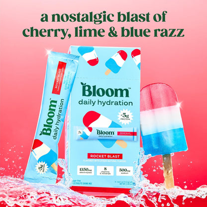Bloom Energy Sticks Strawberry Watermelon and Hydration Sticks Rocket Blast Bundle