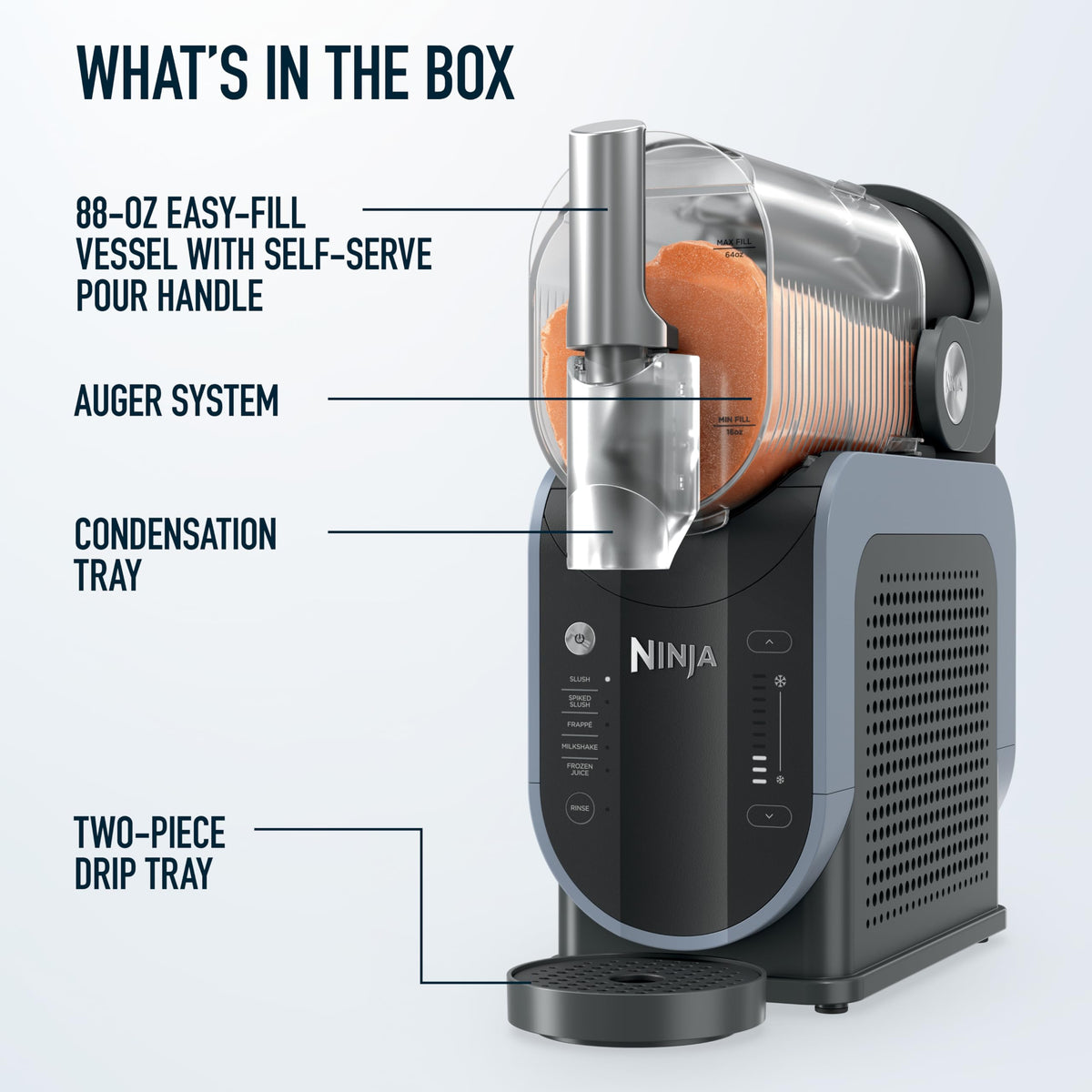 Ninja SLUSHi Professional Drink Maker, 7+ Servings, Black, FS301