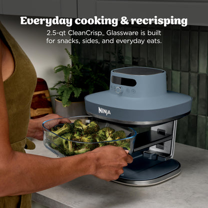 Ninja Crispi Pro Glass Air Fryer, 6-in-1, Cyberspace, AS101CY