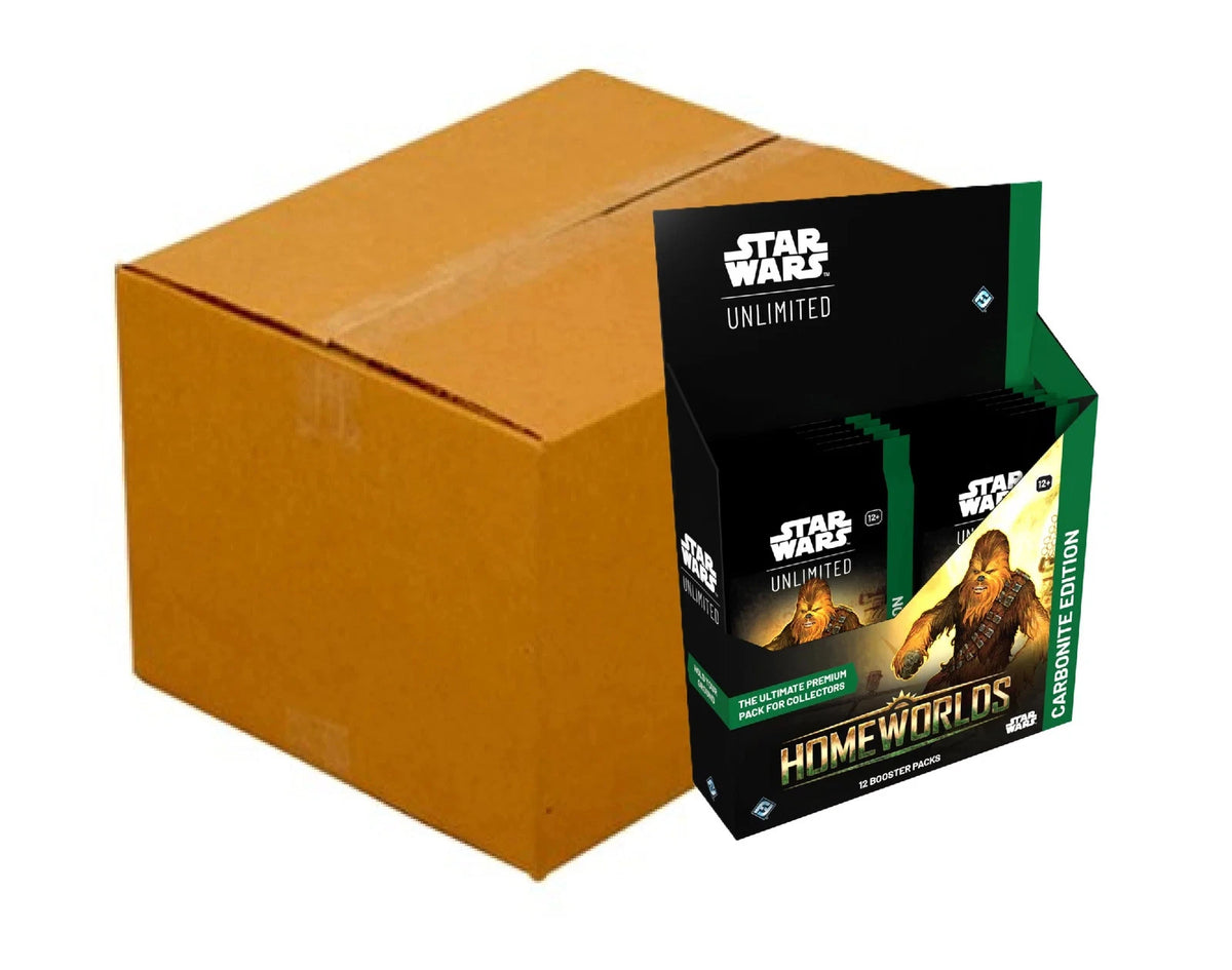 SEALED CASE! 4x Star Wars: Unlimited - Homeworlds Carbonite Booster Box 10/9